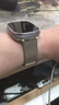 古美适用于苹果s11手表ultra2表带s10磁吸s9金属iwatch s8不锈钢防刮apple watch腕带ultra米兰尼斯 钛金色【编织磁吸款】 Ultra49/46/45/44/42mm 实拍图