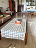 巧心思时尚格子餐桌布茶几布餐椅套椅垫通用台布简约现代椅子套罩地中海 咖格子 150*200cm桌布 实拍图