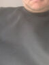 真维斯（Jeanswest）重磅圆领三角卫衣男女生春秋2024款宽松中性风米咖色打底衫外套男 黑(ZS纯色) XL 实拍图