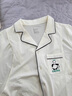 嫚熙（EMXEE）嫚熙春夏薄款纯棉月子服孕妇哺乳睡衣产后产妇家居服 奶昔黄-熊猫款两件套-带哺乳口 M【合适85-125斤 Supima棉】 实拍图