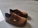 西遇厚底勃肯鞋女2025春季新款舒适休闲小皮鞋一脚蹬单鞋 卡其色 40 实拍图