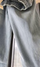 MMOPTOP美式高街水洗牛仔裤男士春夏季宽松直筒休闲裤GK23044蓝色XL 实拍图