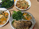 美厨（maxcook）304不锈钢餐盘饭盒碗 加厚儿童分格餐盘卡通 3格大熊猫MCFT090 实拍图