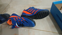 回力童鞋儿童足球鞋2025春季新款男童碎钉软底防滑训练鞋学生运动鞋 蓝桔 35码 内长约23.1cm 实拍图