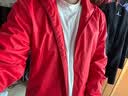 迪卡侬运动外套男春夏轻薄防风速干跑步风衣足球防雨夹克MSGJ 烈焰红 S 实拍图