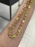 星卡龙金包银全家福项链橄榄珠圆珠999足金足银显大老板款厚金大气送礼 全家福项链 包金5克-项链总重约80克 实拍图