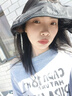 卡帝乐鳄鱼（CARTELO）黑胶防晒帽女遮阳帽空顶太阳帽子夏季防紫外线贝壳帽沙滩帽 黑色 实拍图