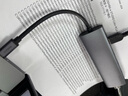 ThinkPad联想 Type-C扩展坞 USB3.0分线器 RJ45千兆网口转换器 安卓供电 转接头 苹果电脑拓展坞 LC05-R 实拍图