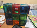 智邦（ZBOND TOY）彩窗磁力片儿童智力玩具男孩女孩拼装吸铁石轨道早教创意动脑积木 【彩窗】纯磁92P+8P城堡卡 实拍图
