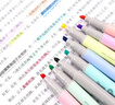 派通（Pentel ）双头淡色荧光笔 马卡龙色系水性记号笔 学生重点标注笔SLW11P 8色套装 实拍图
