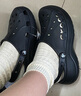 卡骆驰crocs贝雅云彩女士洞洞鞋户外休闲鞋|208186 黑色-001(含智必星) 40 (260mm) 实拍图