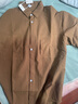 星禾莱长袖衬衫男士小众设计感宽松衬衣咖啡色休闲薄外搭男生国风春天 咖色 2XL 实拍图