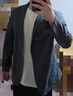罗蒙（ROMON）凉感防晒华夫格西服男2025春夏新款冰丝无痕高弹单西西装外套男 深海青【冰丝薄款】 L (175) （建议125-145斤） 实拍图
