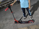 优多那新品青少年滑板车可折叠可调节校园代步车避震两轮车踏板车炫红 实拍图