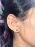 东方翡翠精致小众百搭S925银镶帝王绿翡翠耳饰耳钉女 生日礼物送老婆妈妈 实拍图