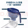 飞利浦（PHILIPS）净水壶 滤水壶 家用过滤壶 厨房自来水过滤器 滤水器 过滤器滤芯 便携净水杯 AWP2814蓝色/白色 【4.2L蓝色】一壶13芯专家版 实拍图