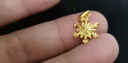 周六福（ZLF）  黄金吊坠女款5G足金雪花清新甜美简约挂坠 计价 1.15g 实拍图