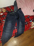 啄木鸟牛仔裤男春秋冬季新款宽松加绒休闲高端直筒裤男青年弹力长裤子男 蓝灰色 36 （建议175-190斤） 实拍图