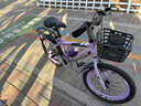 儿童自行车6-10岁7-12岁女童学生车小孩脚踏车单速变速碟刹山地车 高配紫色丨单速+后货架+大礼包 20寸【适合身高130-150cm】 实拍图