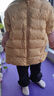 minibala迷你巴拉巴拉男童女童羽绒服2023冬季新款时尚萌趣保暖儿童外套 浅土黄30720 120 实拍图