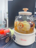 小熊（Bear）全玻璃壶体养生壶恒温壶 办公室多功能煮茶壶花茶壶 0金属养生杯  24h预约24h保温 0.8L YSH-M08B3 实拍图