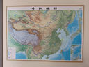 【凹凸立体】中国地图和世界地图3d立体地形图挂图 106x76cm世界地形图2026 实拍图
