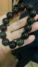 可辰天然黑曜石手串男女士单圈手链本命年圆型佛珠生日礼物 精品黑曜石手串16mm 实拍图