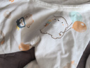 贝乐咿新生儿衣服秋季冬款刚出生婴儿和尚服连体衣纯棉初生宝宝哈衣爬服 1974动物乐园+1690坐坐熊 66cm （建议3-6个月） 实拍图