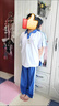 龙伟联合纯棉深圳小学校服短袖秋冬运动服男女速干运动套装长袖T恤运动裤 男童-纯棉短袖T恤上衣 140 晒单实拍图