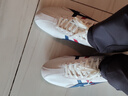 Onitsuka Tiger鬼塚虎男鞋 慢跑鞋透气轻便男女款运动休闲鞋RUNSPARK 白色/藏青色(1183B480-107) 43.5 实拍图