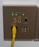 樱通 【全屋wifi5】墙壁AP面板 家用无线网络六类网线入墙式86型插座 【百兆5G双WiFi金色】【220V电源线】 型号不同，网速不同，可先咨询客服 实拍图