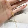 中国黄金（CHINA GOLD） 18k黄金环环相扣手链女款双环纪念老婆生日礼物情人节礼物送女友 18K金环环相扣手链【品牌礼盒】 约0.75g 实拍图