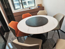 帝狐狸意式岩板圆形餐桌椅组合现代简约小户型大理石圆餐桌家用轻奢饭桌 1.2米【带转盘】圆桌 1桌6椅 实拍图
