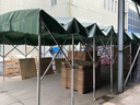 什嘉航推拉雨棚移动蓬活动伸缩式遮阳棚户外防雨大排档帐篷仓库停车摆摊 宽3米*长7米*高2.5米 顶布+架子 实拍图