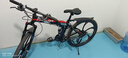 凤凰（Phoenix）可折叠山地车自行车成人男女新款式学生12到18岁变速越野软尾单车 折叠双避震【密封全轴承】钢架/六刀轮肖黑 26寸-30速【身高158-188cm】 实拍图