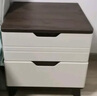 林氏家居床头收纳柜 现代简约床边小柜子北欧经济型边柜迷你储物柜LS154B1 【灰色+白色】LS154B1-A床头柜 实拍图