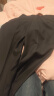 POWO西裤男修身灰色西服裤子商务直筒正装男士上班夏季韩版免烫西装裤 黑色（春夏款-平纹） 29 码（适合105-115斤） 实拍图