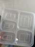 赛卓 一次性餐盒分格高档外卖打包盒五格快餐盒带盖大容量饭盒便当盒 1500ml 透明五格 200套 实拍图