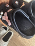 卡骆驰crocs檀健次同款复古洞洞鞋女鞋厚底老爹鞋小鲸鱼洞洞鞋206302 黑色-001(含智必星) 37 /38(240mm) 实拍图