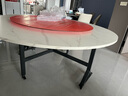 马特维餐桌折叠圆桌4-6人家用8-10人可移动饭桌大圆桌小户型带转盘桌子 1.8米大理石纹+转盘【12-14人】 实拍图