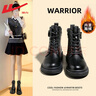 回力（Warrior）官方马丁靴女鞋秋冬保暖高帮英伦风厚底靴子女士潮流百搭皮靴39 实拍图