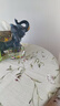 素莎桌布布艺棉麻小清新田园小碎花长方形餐桌布正方形八仙桌茶几台布 杏色小碎花 110*110cm 实拍图
