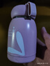 SVREG304不锈钢迷你保温杯女士高颜值学生可爱便携小容量水杯320ml 粉色+免费定制 不显温+2张贴纸 实拍图