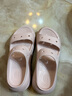 卡骆驰（CROCS）经典泡芙凉鞋舒适耐磨坡跟泡芙鞋户外拖鞋|207670 石英粉-6UR(含智必星) 36 (220mm) 37 实拍图