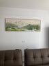 瑞尚（RUISHANG） 新中式客厅装饰画大气山水画横版沙发背景墙画挂画轻奢晶瓷壁画 背靠金山C 180*60/铝合金边框+晶瓷面 实拍图
