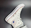 匡威（Converse）官方All Star经典帆布男女高帮休闲运动小白鞋101009 101009/白色 40 实拍图
