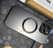 奶小鸭 【AG磨砂】适用苹果12promax手机壳 iphone12promax保护套magsafe磁吸充电全包防摔男女款 宝石蓝 实拍图