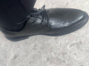 蜻蜓牌皮鞋男士真皮商务正装皮鞋休闲秋季软底结婚鞋耐磨冬季加绒棉皮鞋 黑色-四季 41 实拍图