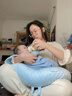 uumu喂奶神器哺乳枕头护腰靠垫解放双手辅助枕婴儿斜坡垫多功能座椅 蓝色【二合一】躺喂抱喂-豆豆绒 实拍图