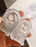 海俪恩美瞳彩色隐形眼镜月抛2片 桃花秀粉漾系列 琥珀橘棕 425度 实拍图